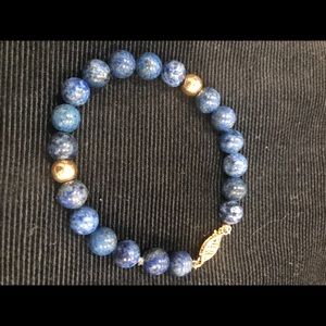 Beautiful Lapis & 14 K gold Lapis Bracelet